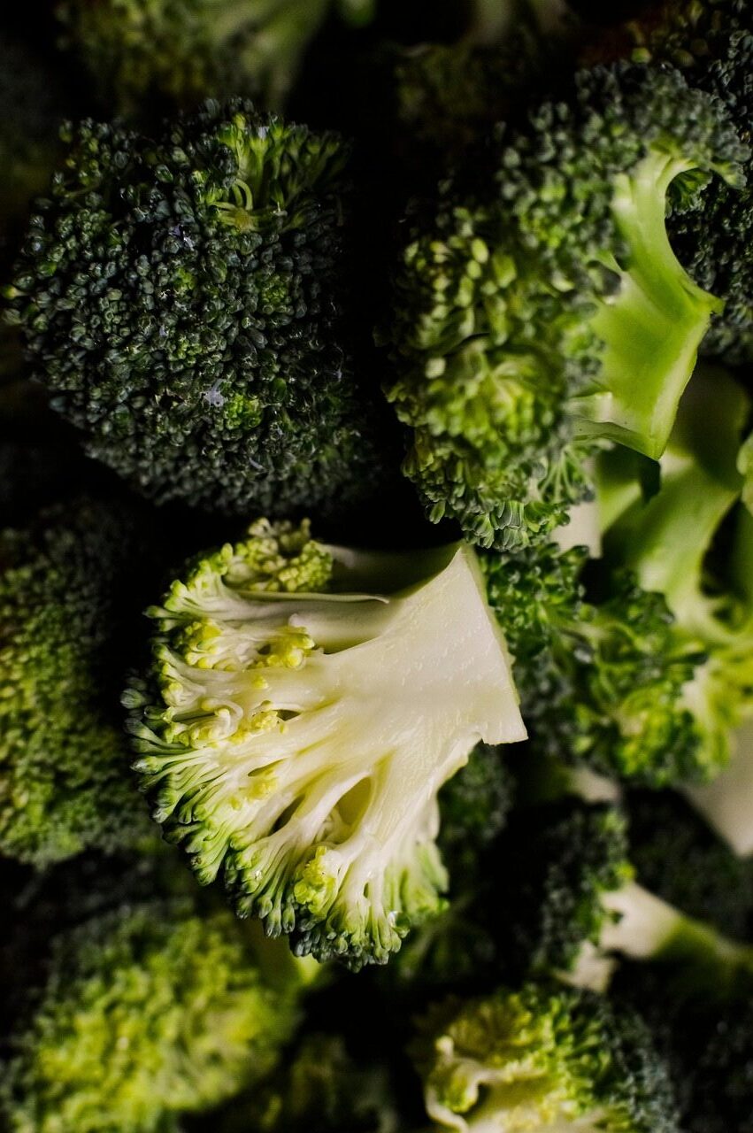 green leaves on white table